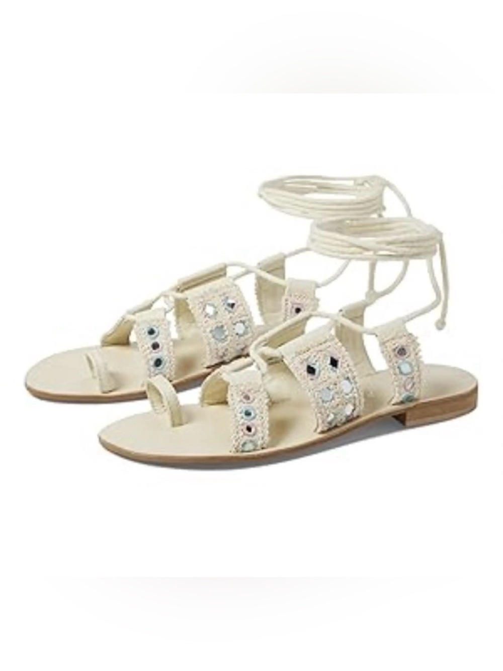 NIB Free People Mantra Sandal Off White Size 40 (US Womens 9.5)